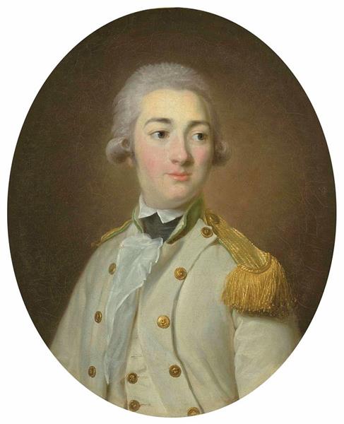 Portrait of a junior officer of the French Royal infantry, bust-length - 伊莉莎白·維傑·勒布倫