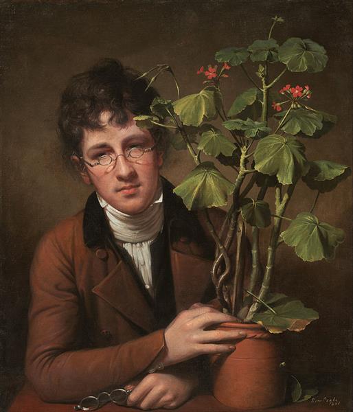 Rubens Peale with a Geranium, 1801 - Rembrandt Peale