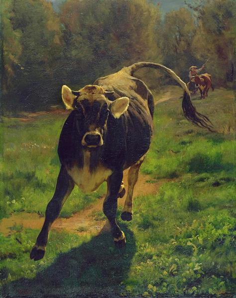 Runnnig Calf - Rudolf Koller