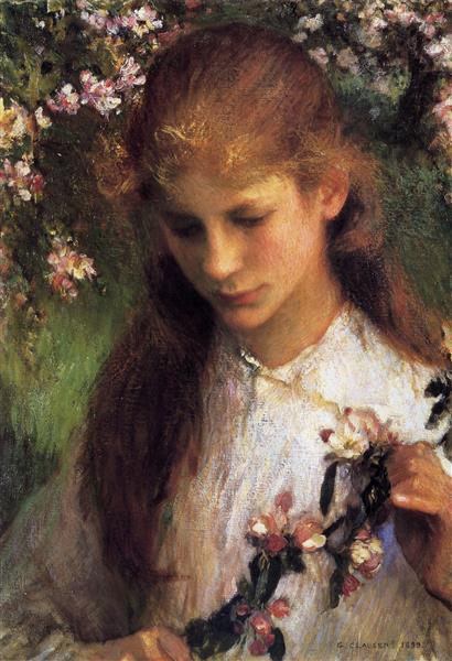 Apple Blossom, 1899 - Джордж Клаузен
