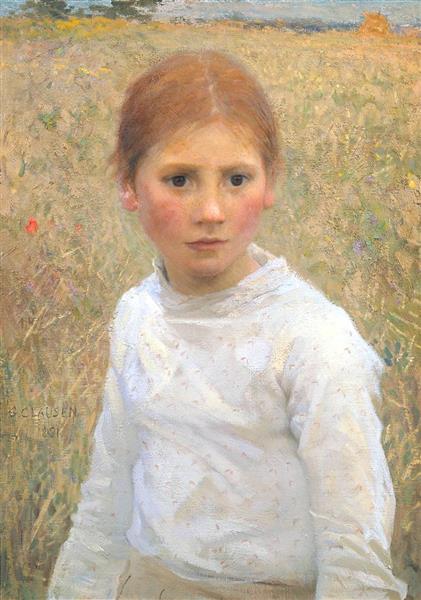 Brown Eyes, 1891 - Джордж Клаузен