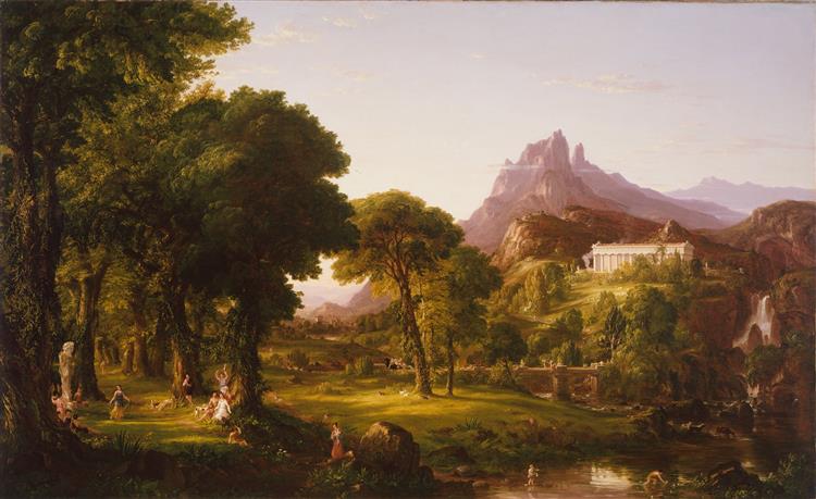 Dream of Arcadia, c.1838 - Thomas Cole