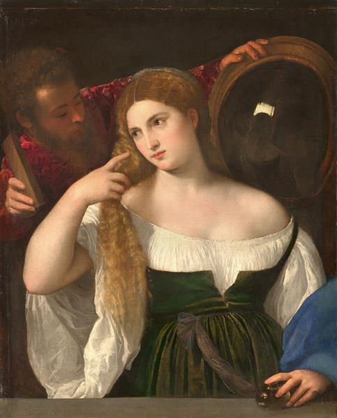 Portrait of a Woman at her Toilet - Ticiano Vecellio