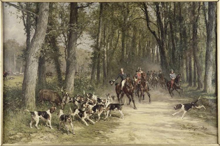 The Duke of Orléans in pursuit - Charles Olivier de Penne