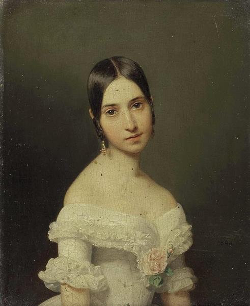 Portrait Of A Girl - Фердинанд Георг Вальдмюллер