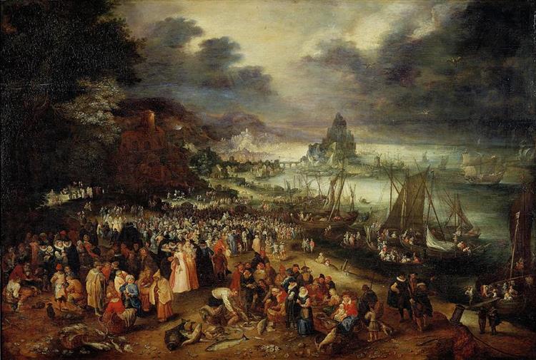Christ Preaching from the Boat - Jan Brueghel der Ältere