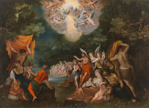 Baptism of Christ - Ян Брейгель Молодший
