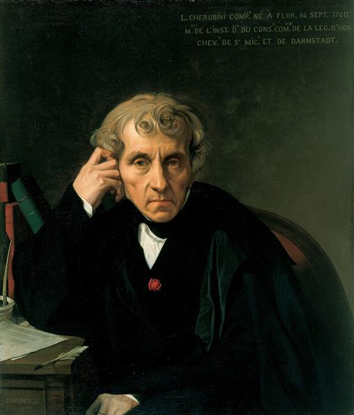 Luigi Cherubini, 1841 - Jean Auguste Dominique Ingres
