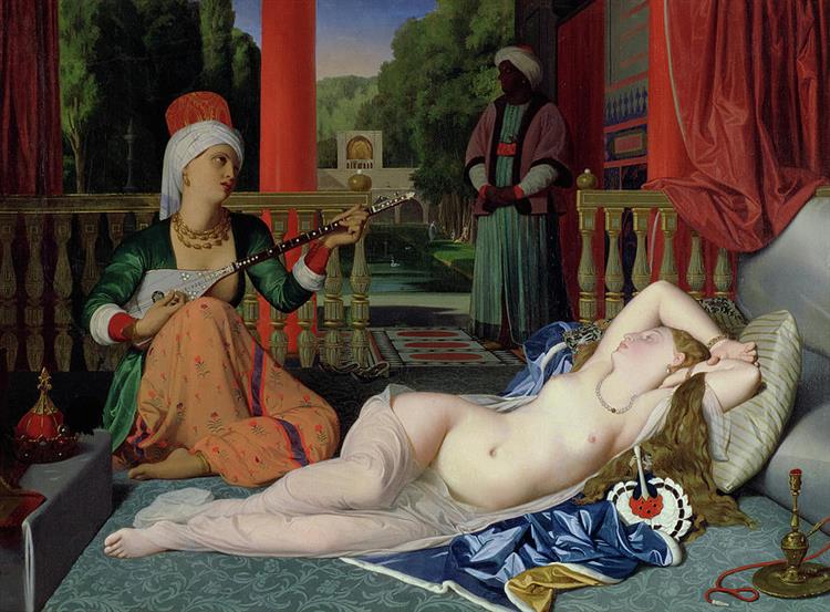 Одалиска с рабом, 1842 - Жан Огюст Доминик Энгр