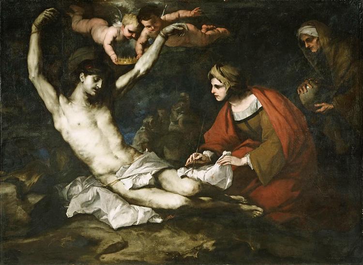 Saint Sebastian Cured by Irene, 1665 - Luca Giordano