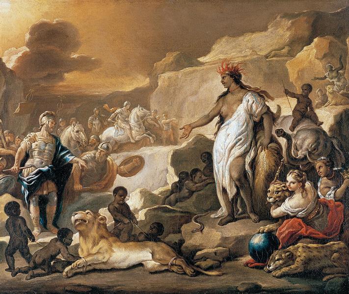 Series of the Four Parts of the World. Africa - Luca Giordano