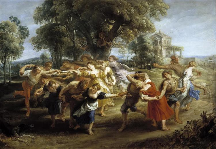 Dance of Italian Villagers, c.1636 - Питер Пауль Рубенс