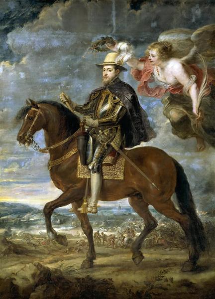Philip Ii on Horseback - Pierre Paul Rubens