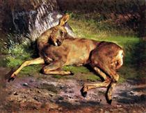 A Roe Deer in the Forest - Rosa Bonheur