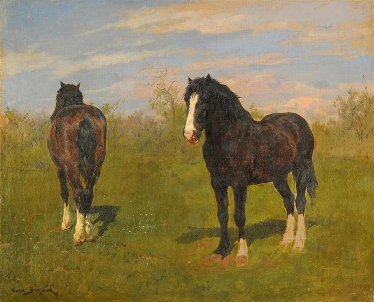 Grazing Horses - Rosa Bonheur