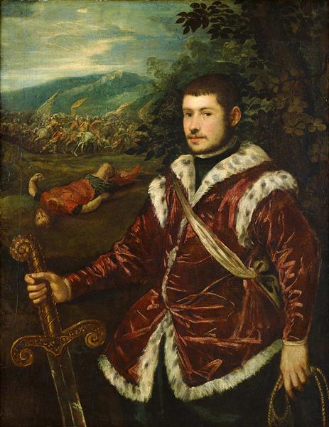 Portrait of a Young Man as David - Le Tintoret