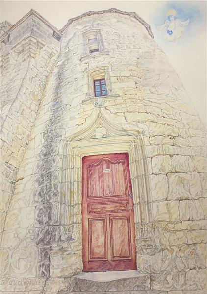 La Porte de la tour de concierge. Château Biron., 2016 - Eva Danora
