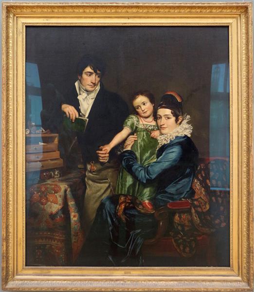 Portrait of the De Hemptinne family, 1816 - Франсуа-Жозеф Навез