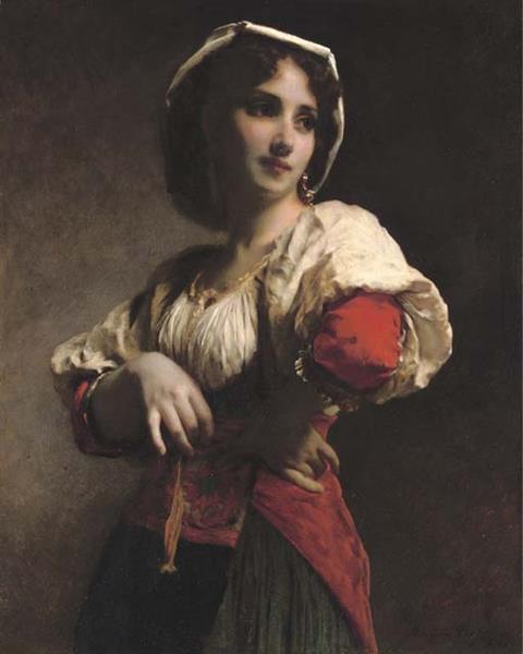 A Neapolitan beauty, 1872 - Adolphe Piot