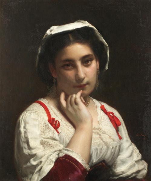 Portait of a lady, 1870 - Adolphe Piot