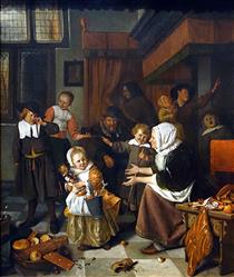 Feast of St. Nicholas - Jan Steen