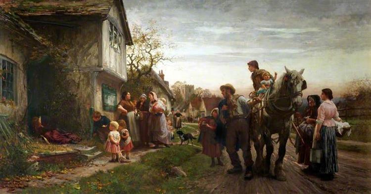The return of the penitent, 1879 - Люк Филдес