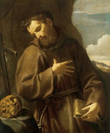 San Francesco in meditazione - Ludovico Carracci