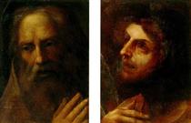 Heads of male saints - Ludovico Carracci