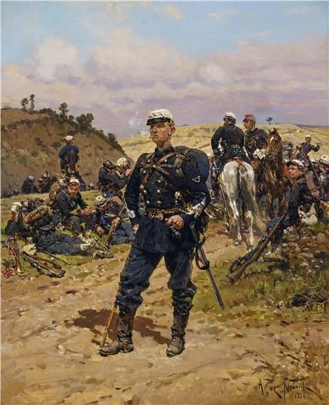 Sergent major de chasseur à pied - Alphonse-Marie-Adolphe de Neuville
