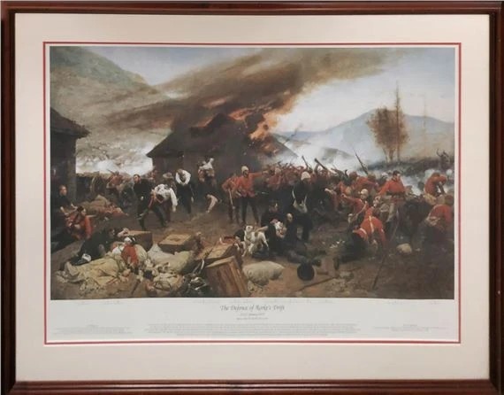 The Defence of Rorke's Drift' and after Charles Fripp 'Battle of Isandlwana' - Alphonse-Marie-Adolphe de Neuville