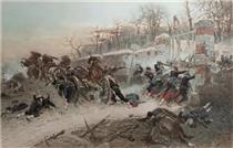 Scène de bataille durant la guerre de 1870 - Alphonse-Marie-Adolphe de Neuville