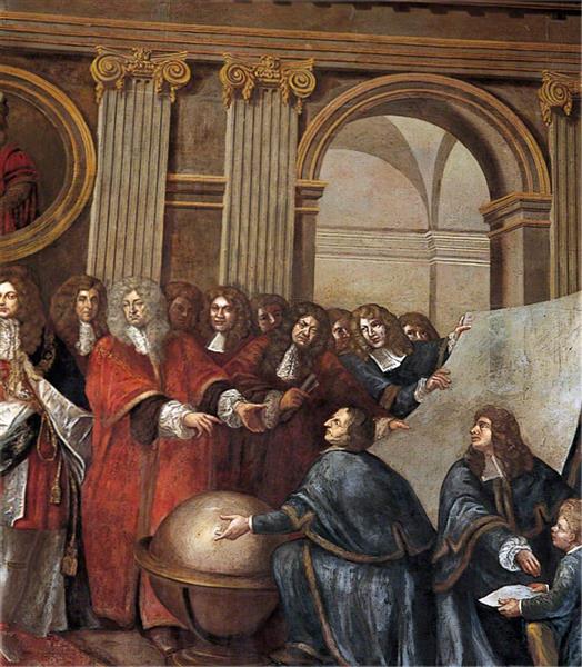 James II Receiving the Mathematical Scholars of Christ's Hospital (detail) - Antonio Verrio