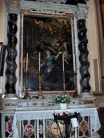 Martyrdom of St. Lucy of Syracuse in the Church of Sant'Ambrogio, Alassio - Giulio Benso