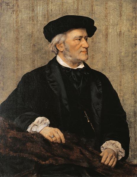 Portrait Of Richard Wagner - Giuseppe Tivoli