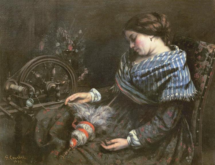 The Sleeping Embroiderer, 1853 - Gustave Courbet