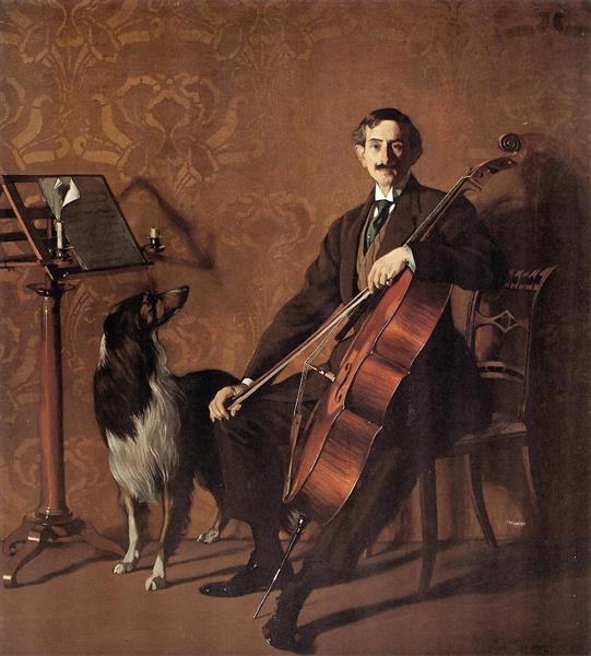 El violonchelista Juan de Azurmendi - Ignacio Zuloaga