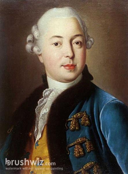 Portrait Of Prince Sergey Golitsyn - Ivan Argunov