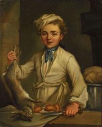 Le jeune cuisinier - Jean-Baptiste Charpentier the Elder