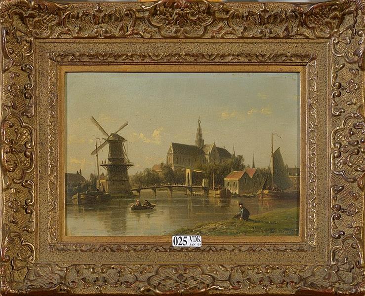 Vue de Haarlem - Johannes Joseph Destrée
