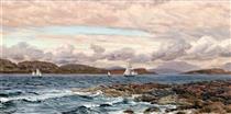 Longships Lighthouse & 'The Clyde off Fairley - John Brett