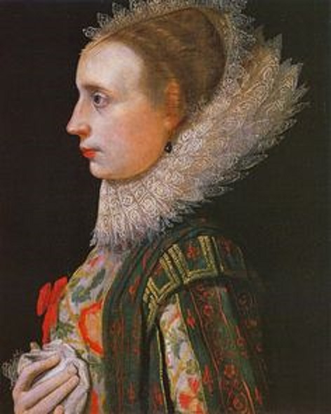 Portrait of a lady - Nathaniel Bacon