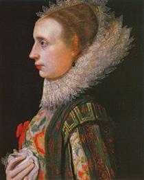 Portrait of a lady - Nathaniel Bacon