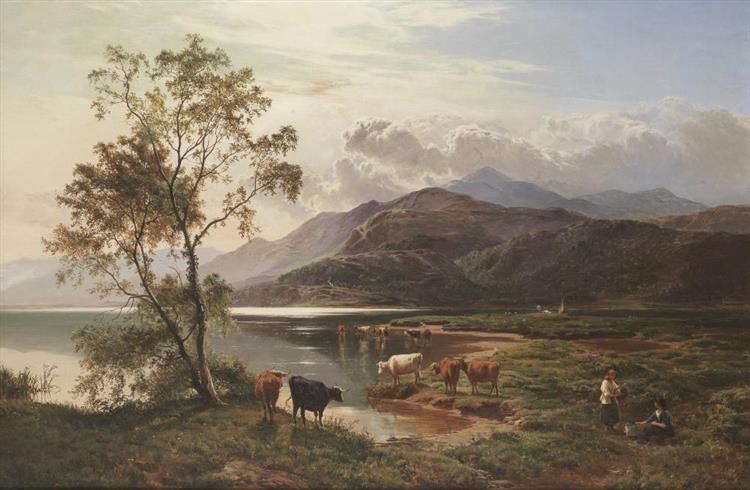 A view near Barmouth, North Wales - Sidney Richard Percy