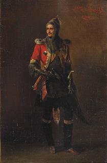 An officer of the Guard Caucasion-Mountaineer half squadron - Adolphe Ladurner