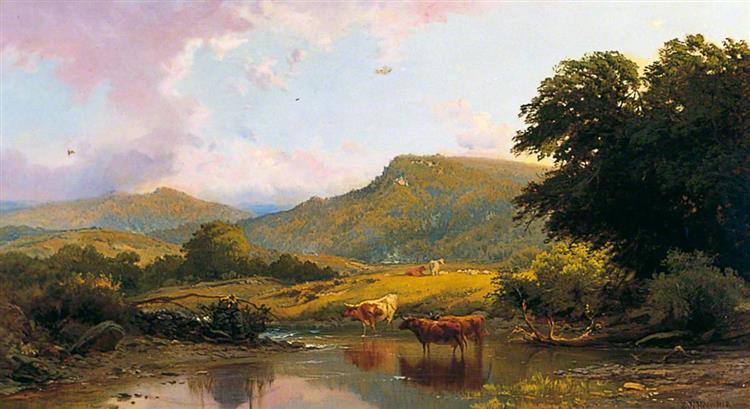 Scene on the River Conwy, Betws-y-Coed - Edward Henry Holder