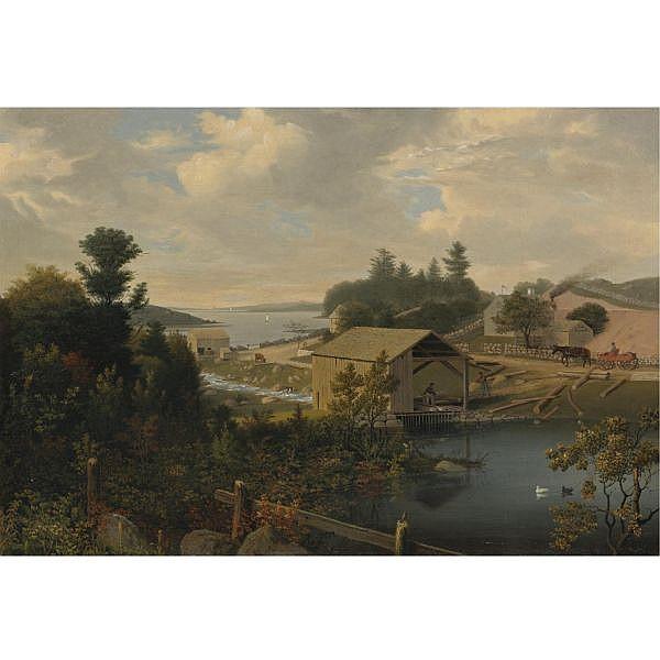 The Old Mill at Goose Cove, Annisquam, Gloucester - Fitz Henry Lane