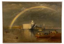New York Harbor under a Rainbow - Fitz Hugh Lane