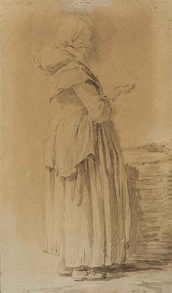 A peasant woman - Francois-Bernard Lepicie