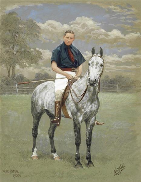 Man in horseback - Frank Paton