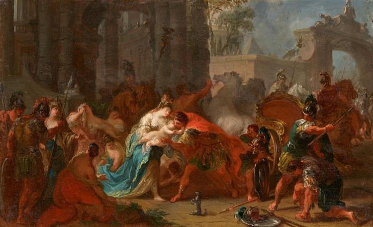 Hector's Farewell from Andromache and Astynax - Franz Anton Maulbertsch